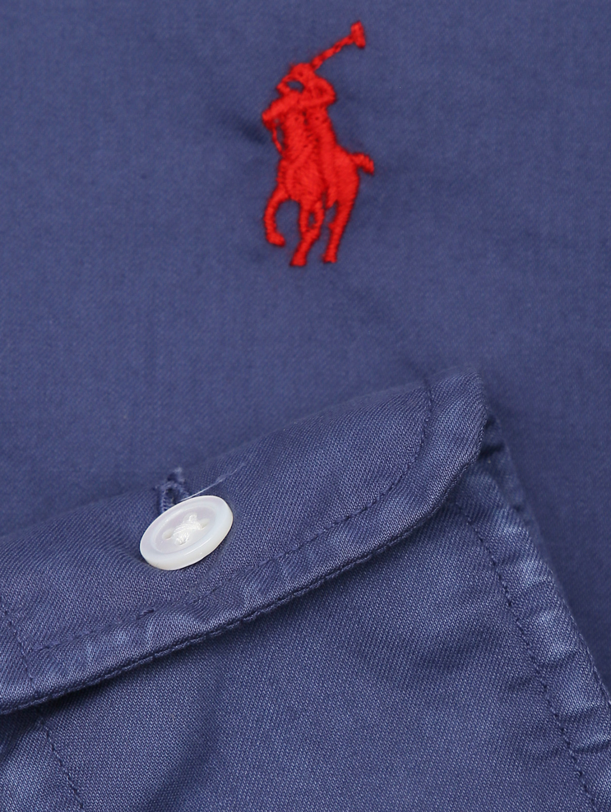 Рубашка из хлопка с вышивкой Polo Ralph Lauren  –  Деталь1