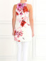 Платье с бахромой из хлопка с цветочным принтом Giamba  –  Модель Верх-Низ1