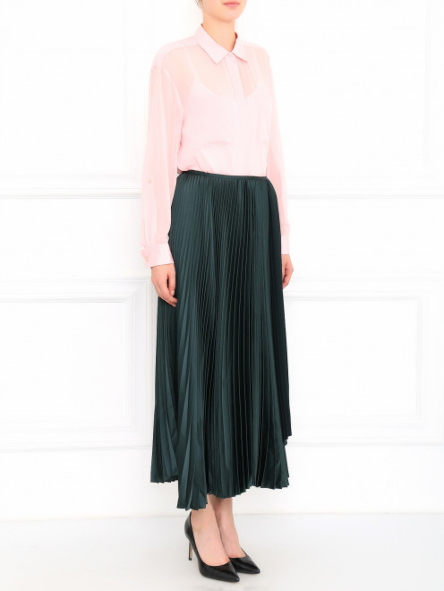 Плиссированная юбка-миди Kenzo - Модель Общий вид