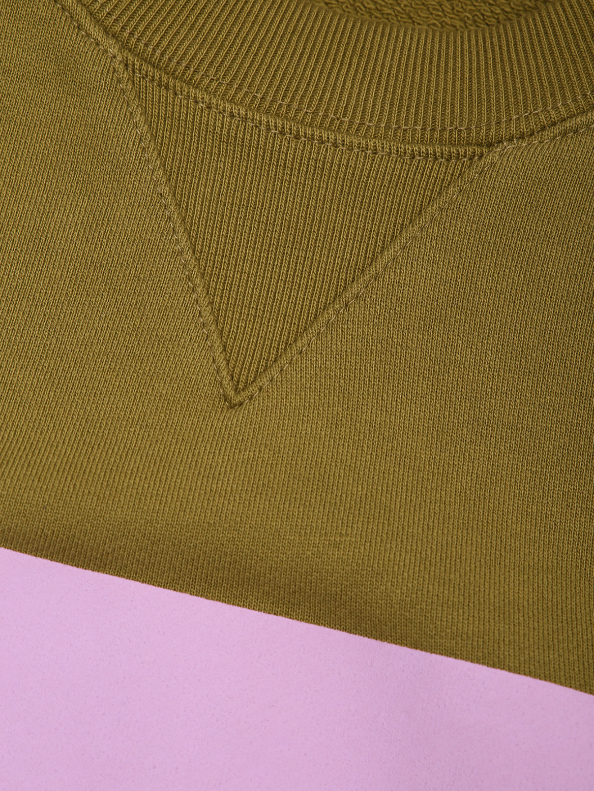 Свитшот из хлопка с принтом Maison Kitsune  –  Деталь1  – Цвет:  Зеленый