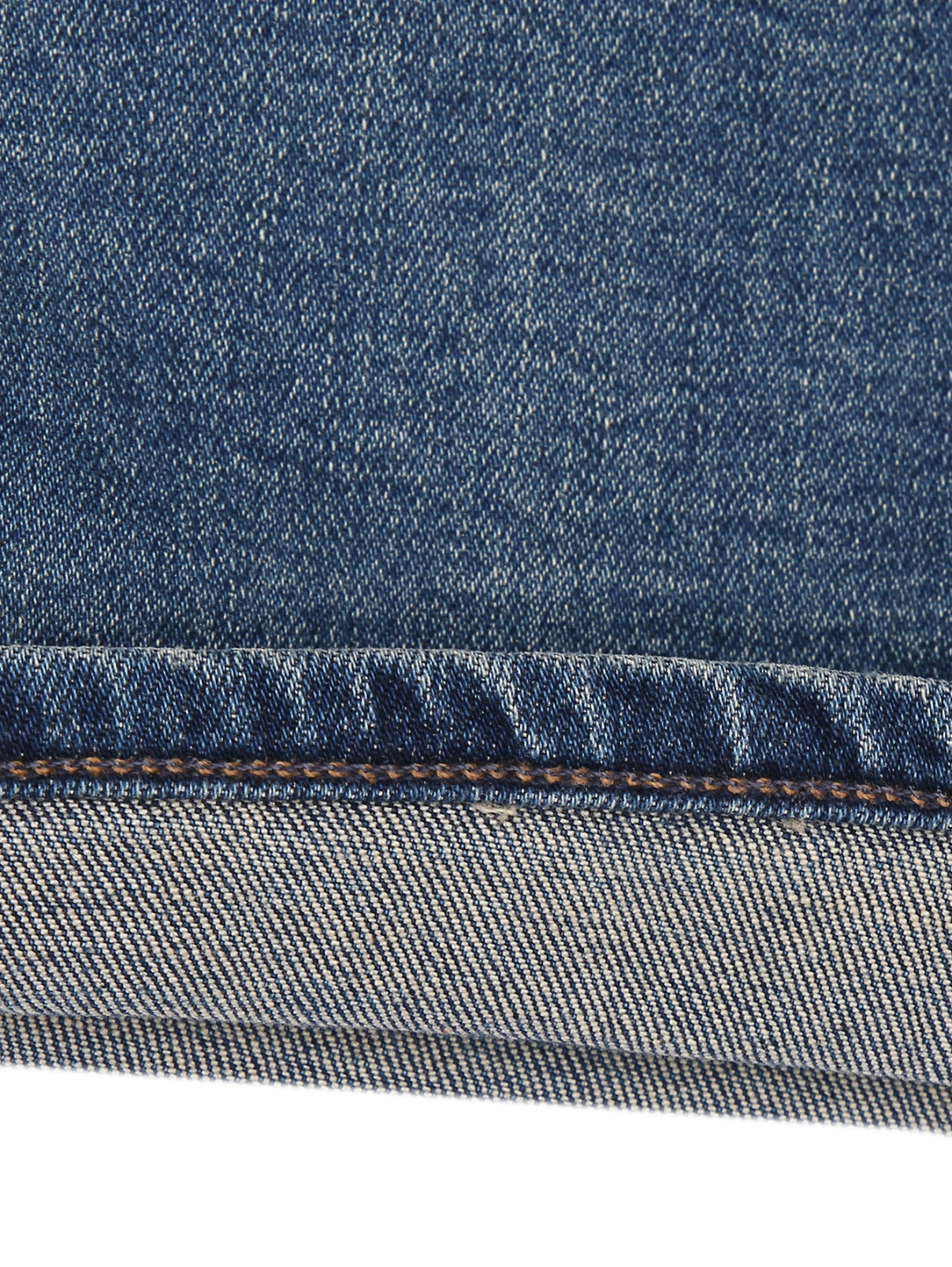 Укороченные прямые джинсы Citizens of Humanity  –  Деталь2  – Цвет:  Синий