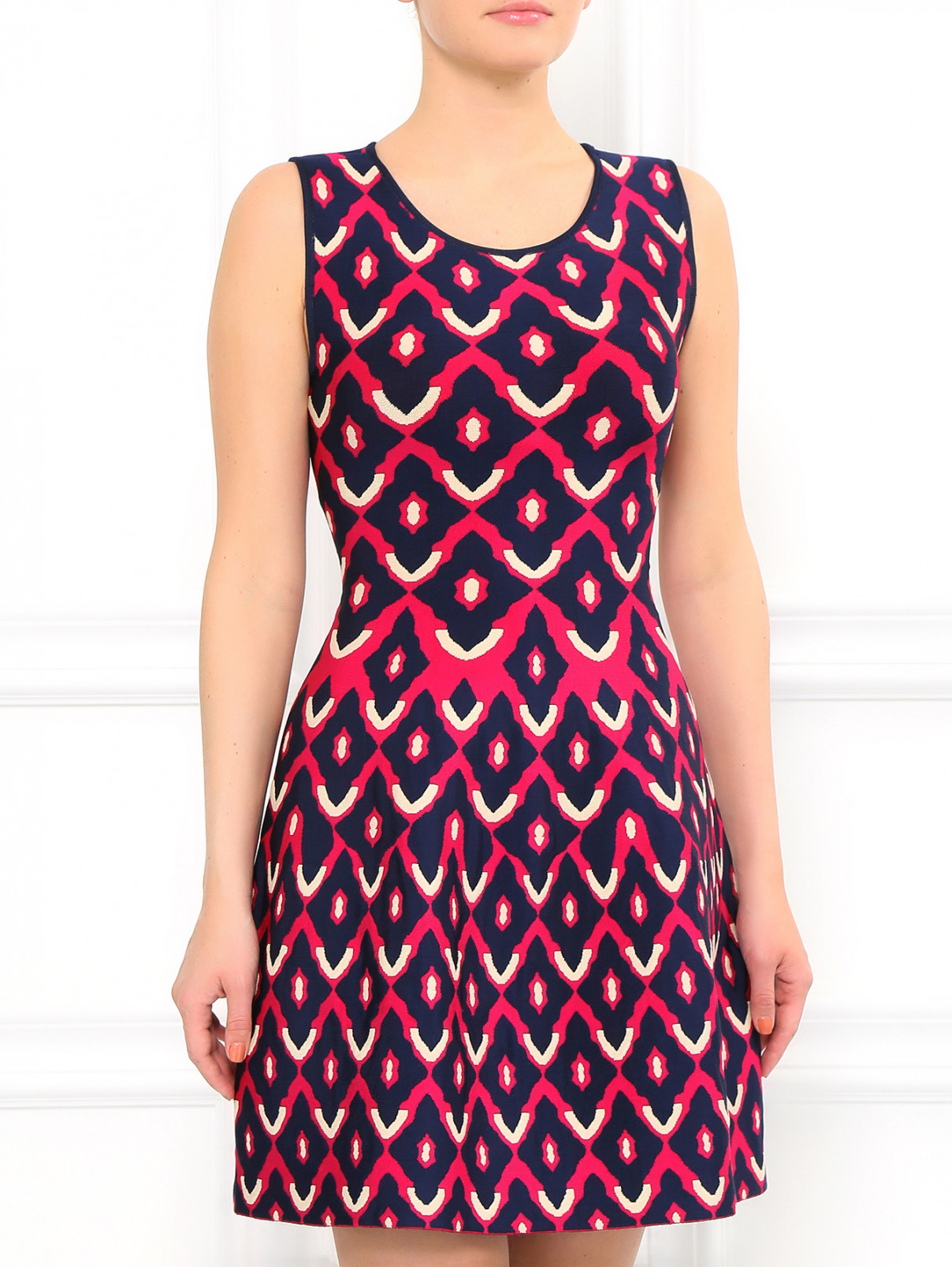 Трикотажное платье из фактурной ткани GIG Couture  –  Модель Верх-Низ  – Цвет:  Узор