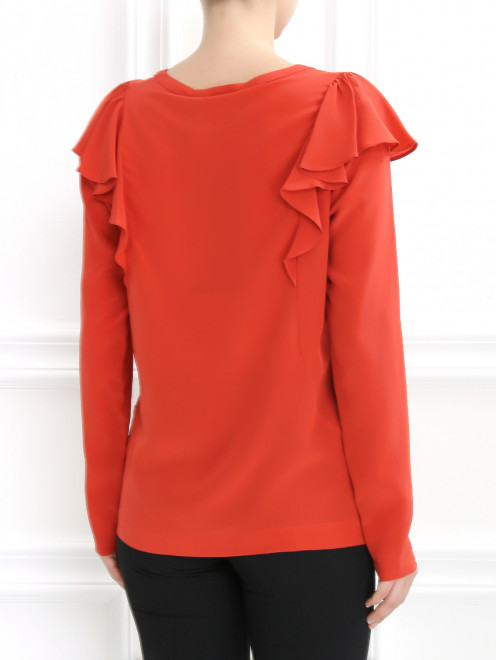 Блуза из шелка с длинным рукавом - Модель Верх-Низ1