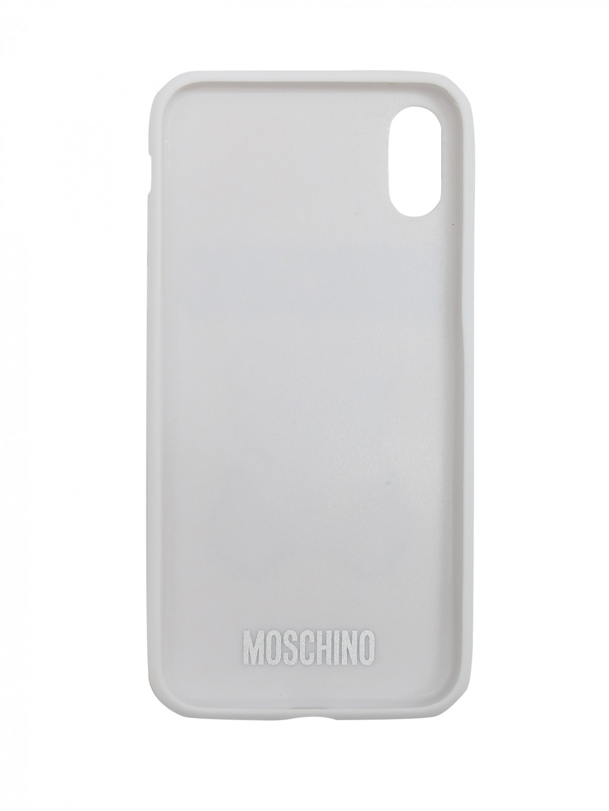Чехол для IPhone 8 с принтом Moschino  –  Обтравка1  – Цвет:  Белый