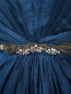 Платье из шелка декорированное стразами и кристаллами Jenny Packham  –  Деталь