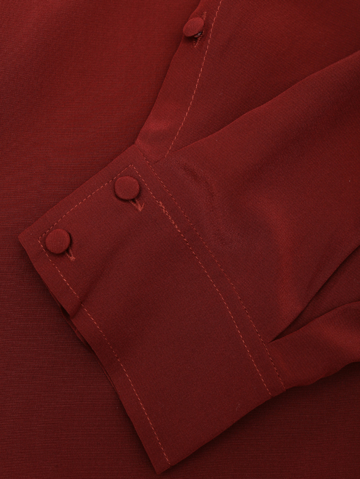 Блуза из шелка с объемными рукавами Iro  –  Деталь1  – Цвет:  Красный