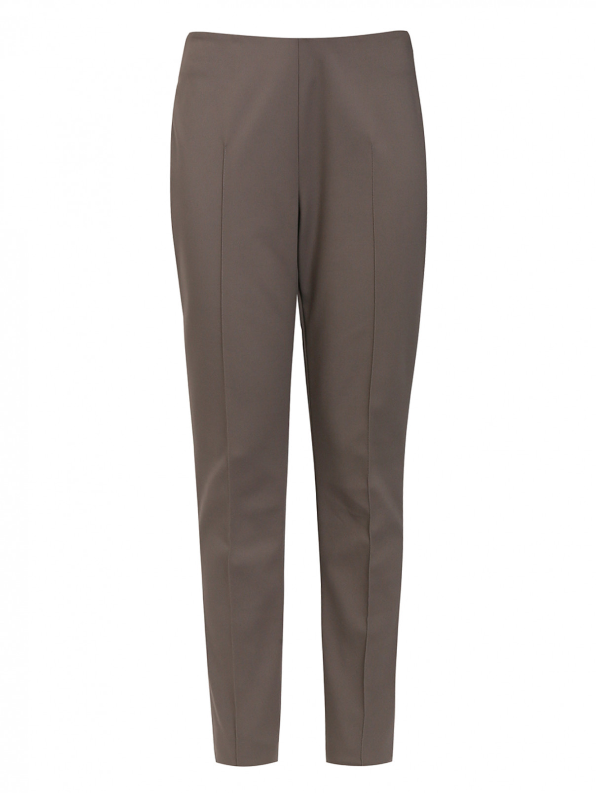 Зауженные брюки Akris  –  Общий вид  – Цвет:  Коричневый