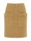 Юбка-мини из хлопка с накладными карманами Isabel Marant  –  Общий вид