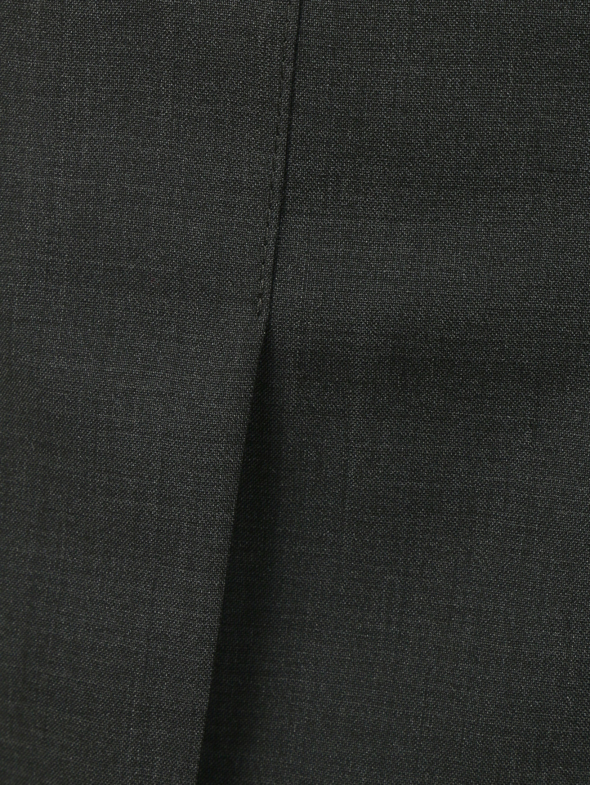 Юбка из шерсти с эффектом плиссэ Dal Lago  –  Деталь  – Цвет:  Серый