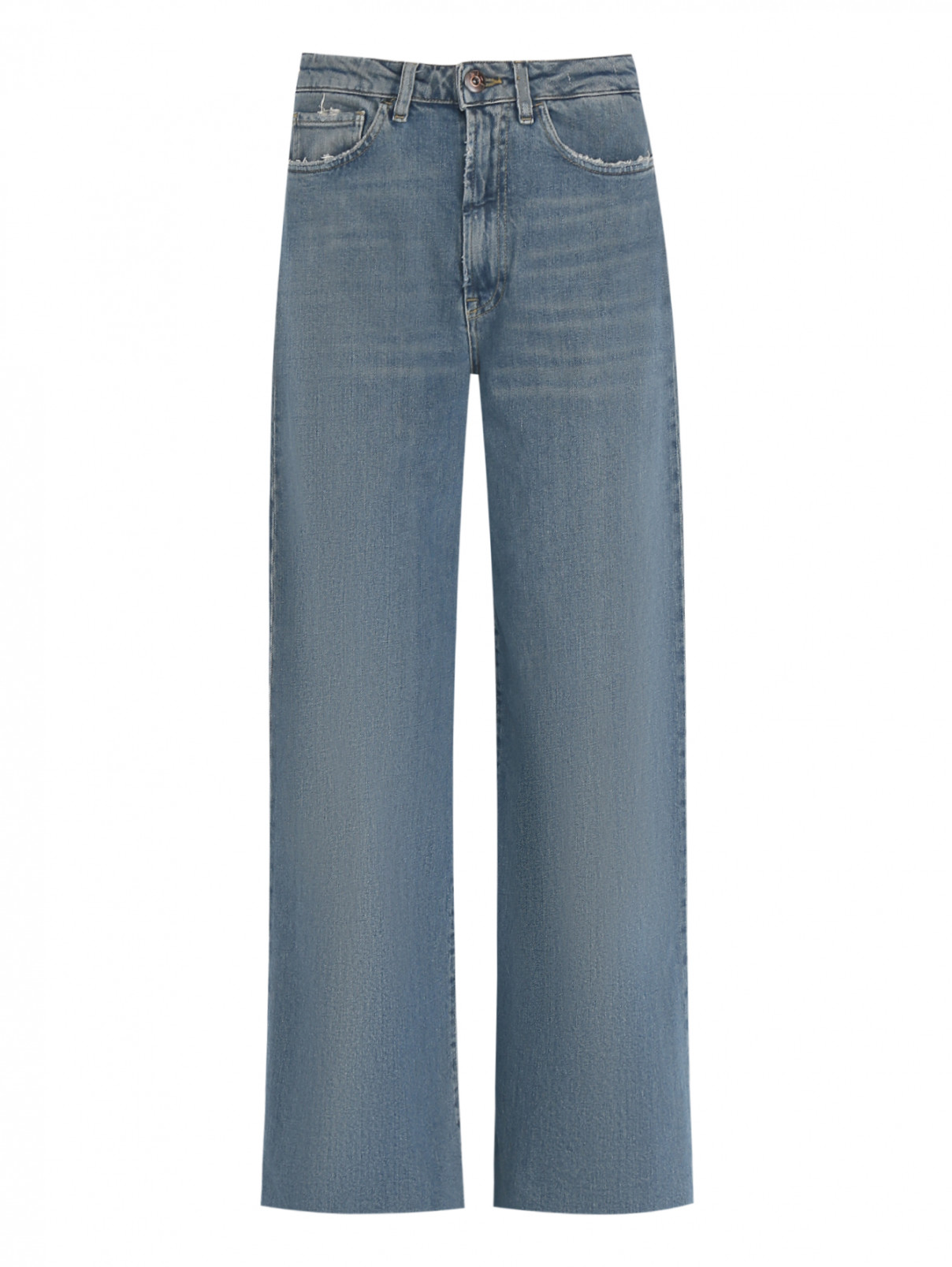 Широкие джинсы из смешанного хлопка 3x1  –  Общий вид  – Цвет:  Синий