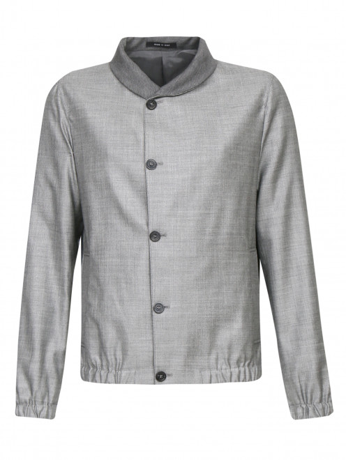Куртка из шерсти и шелка Emporio Armani - Общий вид