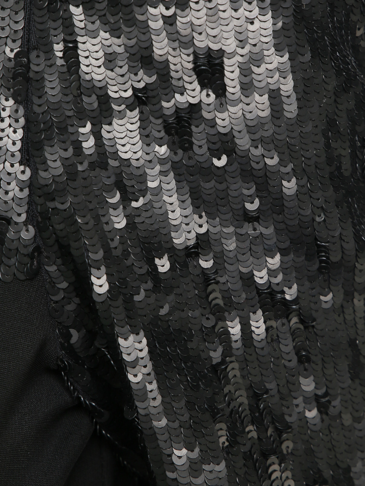 Платье-макси декорированное пайетками Cushnie et Ochs  –  Деталь1  – Цвет:  Черный