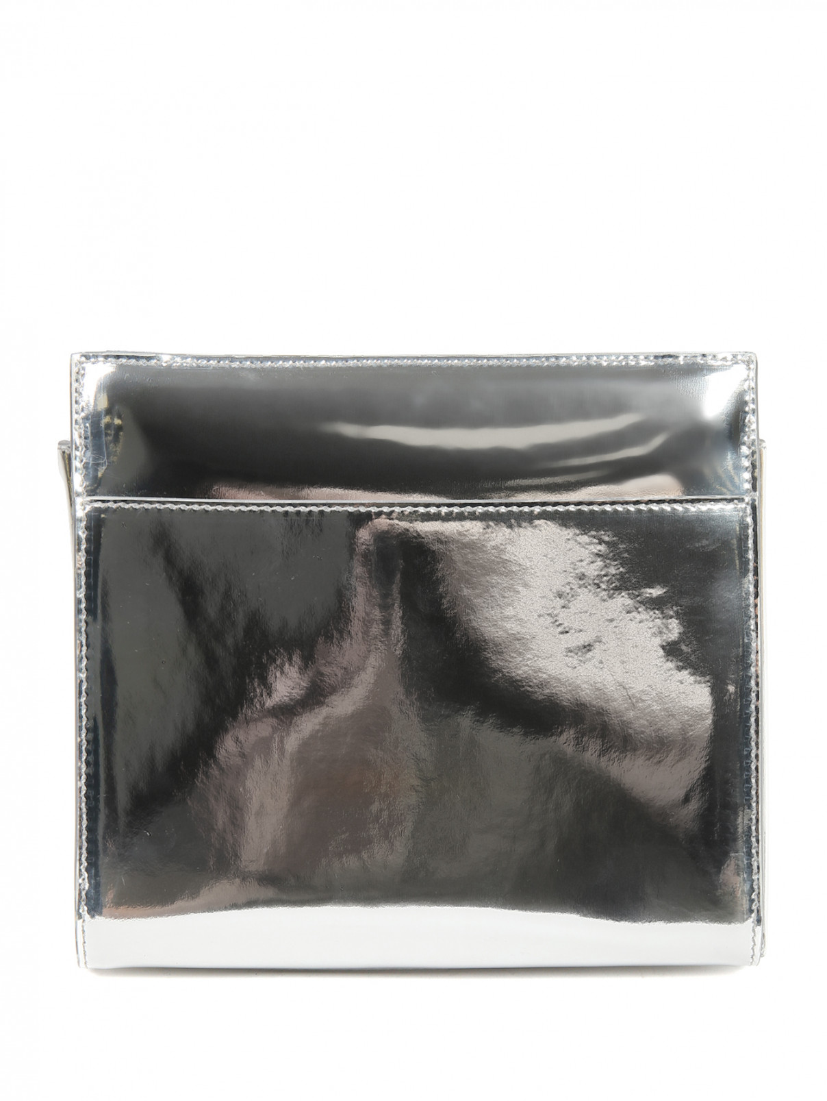 Сумка из кожи на плечевом ремне Calvin Klein 205W39NYC  –  Обтравка2  – Цвет:  Серый