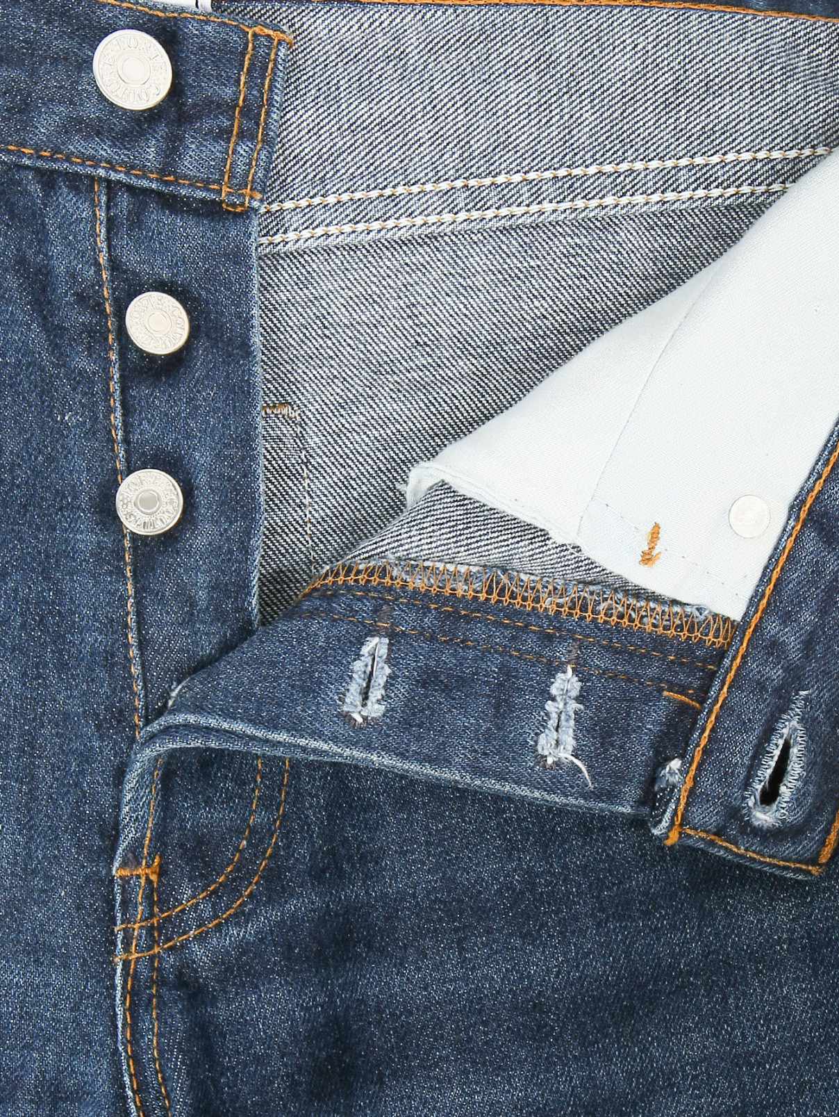 Укороченные джинсы с декоративной отделкой Forte Dei Marmi Couture  –  Деталь1  – Цвет:  Синий