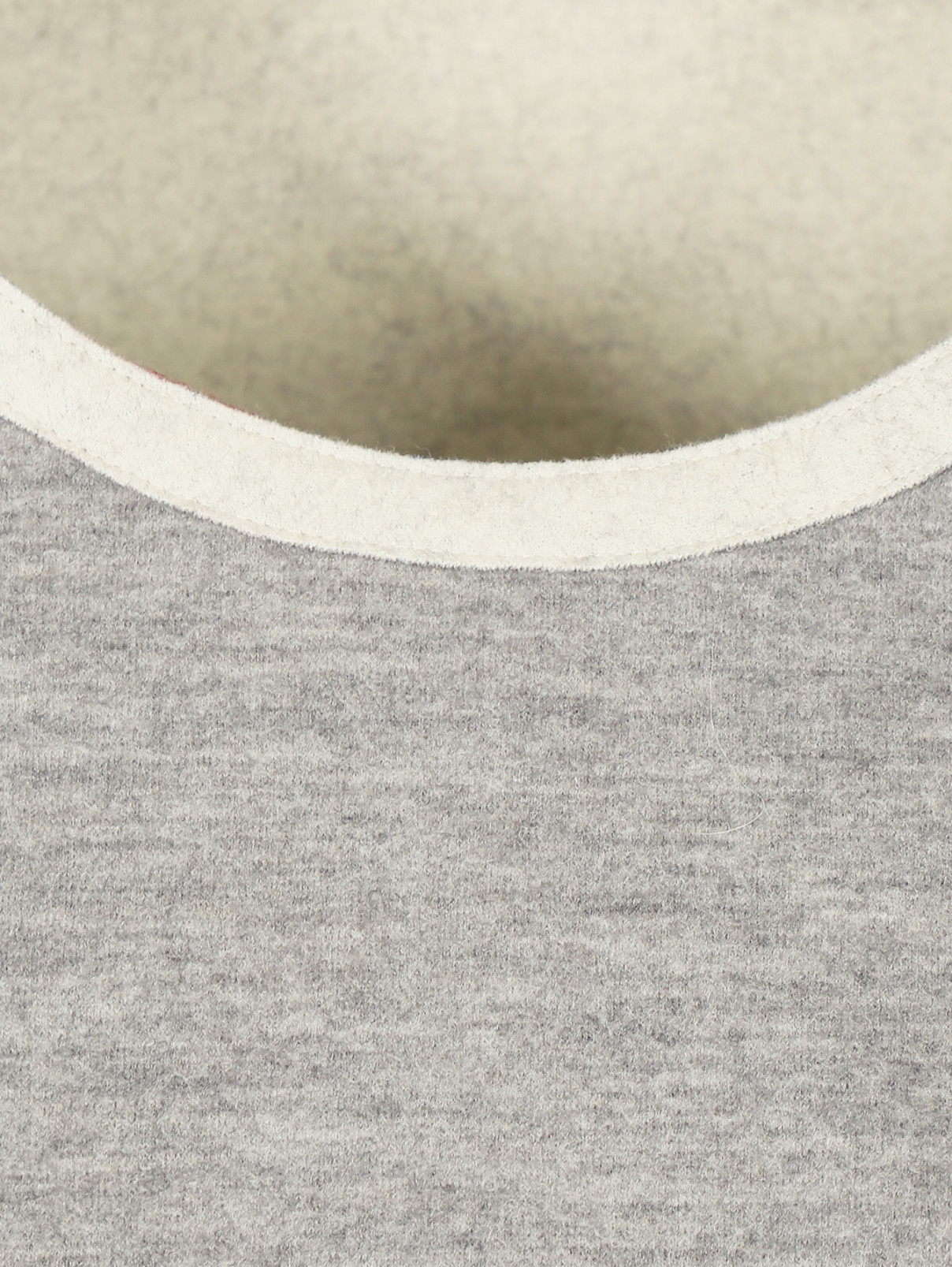 Свитшот из смешанной шерсти с вышивкой Vika Gazinskaya  –  Деталь1  – Цвет:  Серый