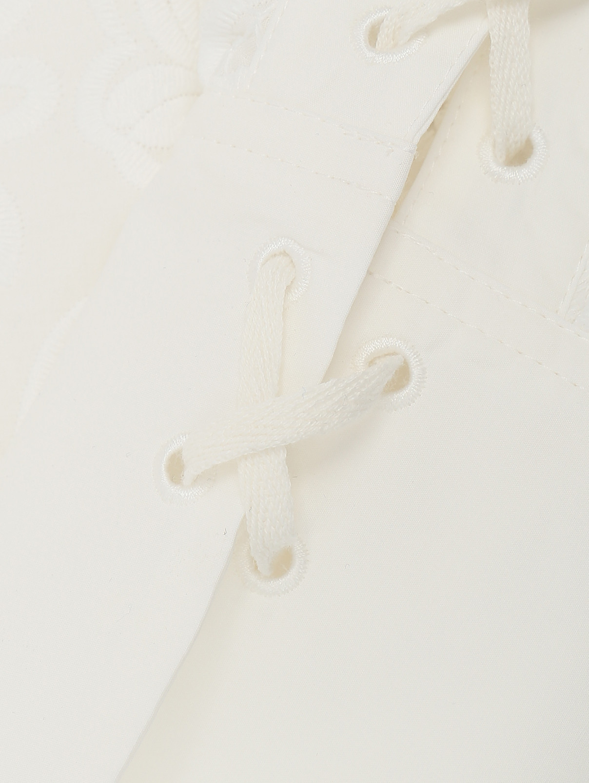 Блуза из кружева By Malene Birger  –  Деталь  – Цвет:  Белый