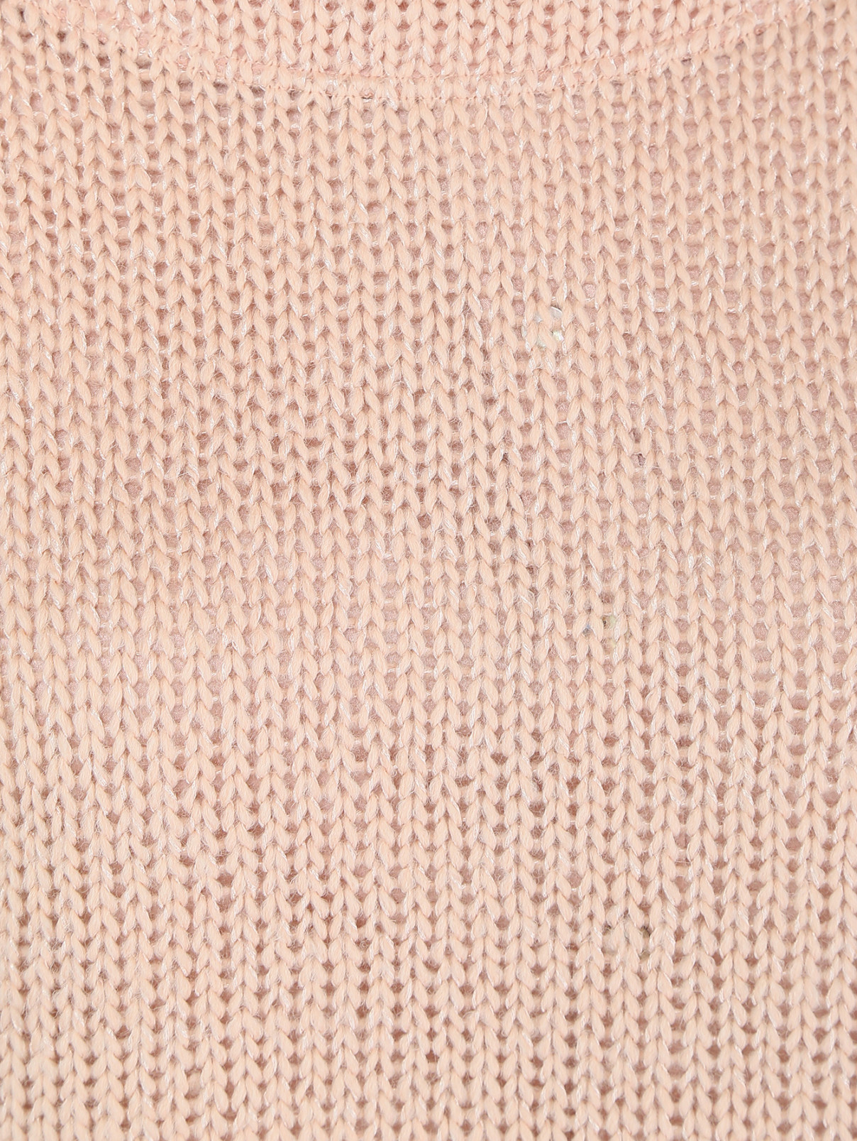 Джемпер крупной вязки из шерсти и мохера Valery Prestige  –  Деталь  – Цвет:  Розовый