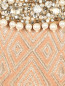 Платье-футляр из фактурной ткани с декоративной отделкой из камней и бусин Pianoforte  –  Деталь