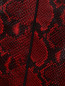 Юбка-трапеция из кожи с тиснением под рептилию Marc Jacobs  –  Деталь