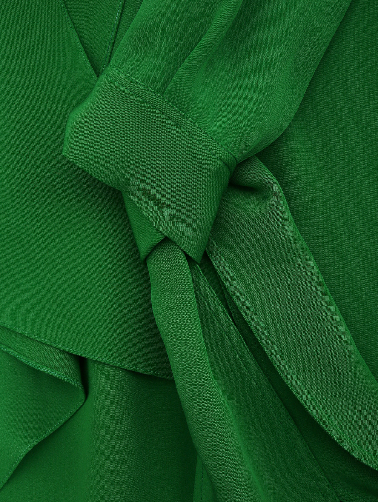 Платье из шелка Calvin Klein 205W39NYC  –  Деталь  – Цвет:  Зеленый